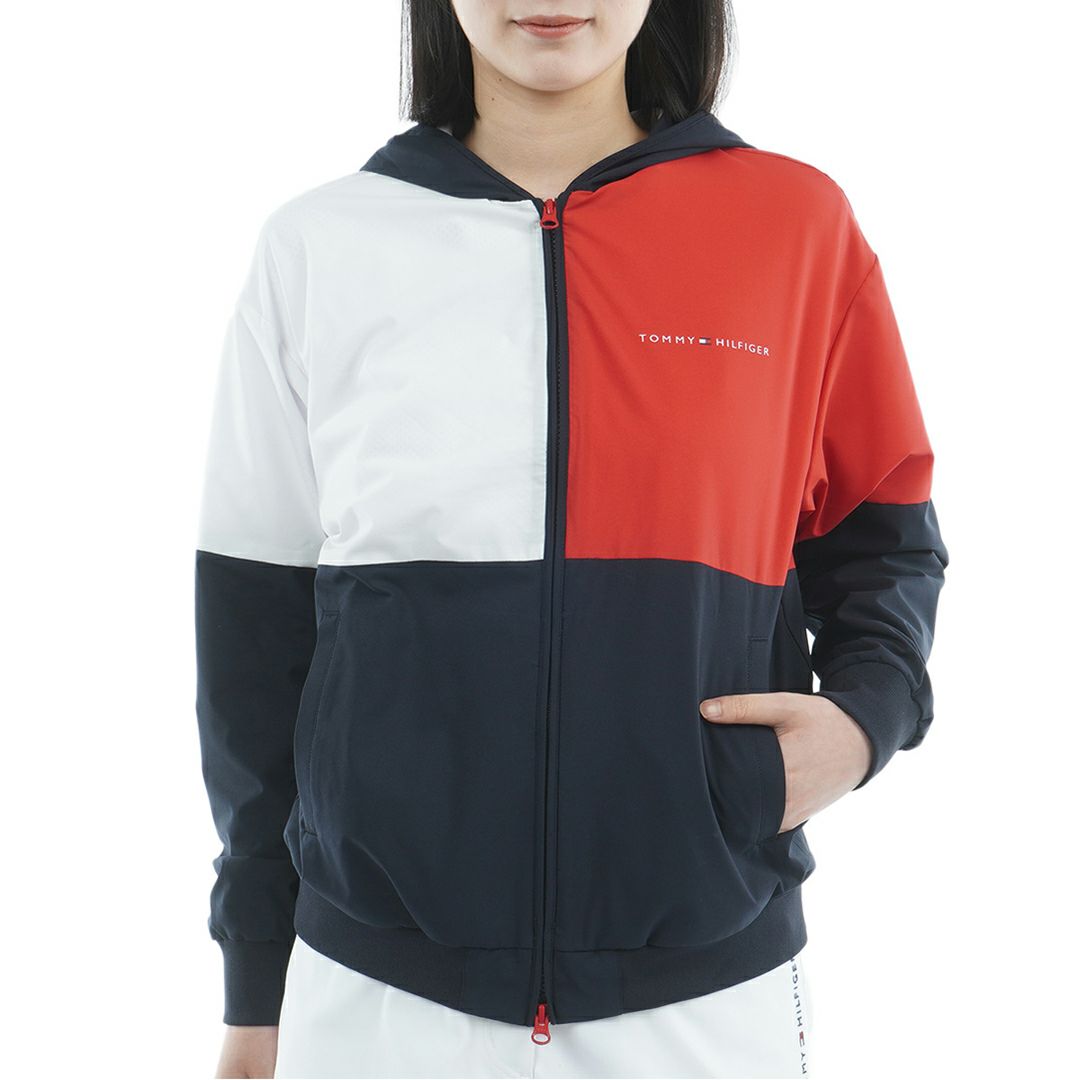 トミー ヒルフィガー ゴルフ Tommy Hilfiger Golf レディース レディース トリコ ウィンドジャケット THLA569 詳細4