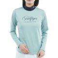 TOMMY HILFIGER GOLF レディース 長袖モックネックシャツ サックス