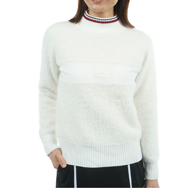 トミー ヒルフィガー ゴルフ Tommy Hilfiger Golf レディース レディース シャギー ハイネックニット THLA572 詳細1