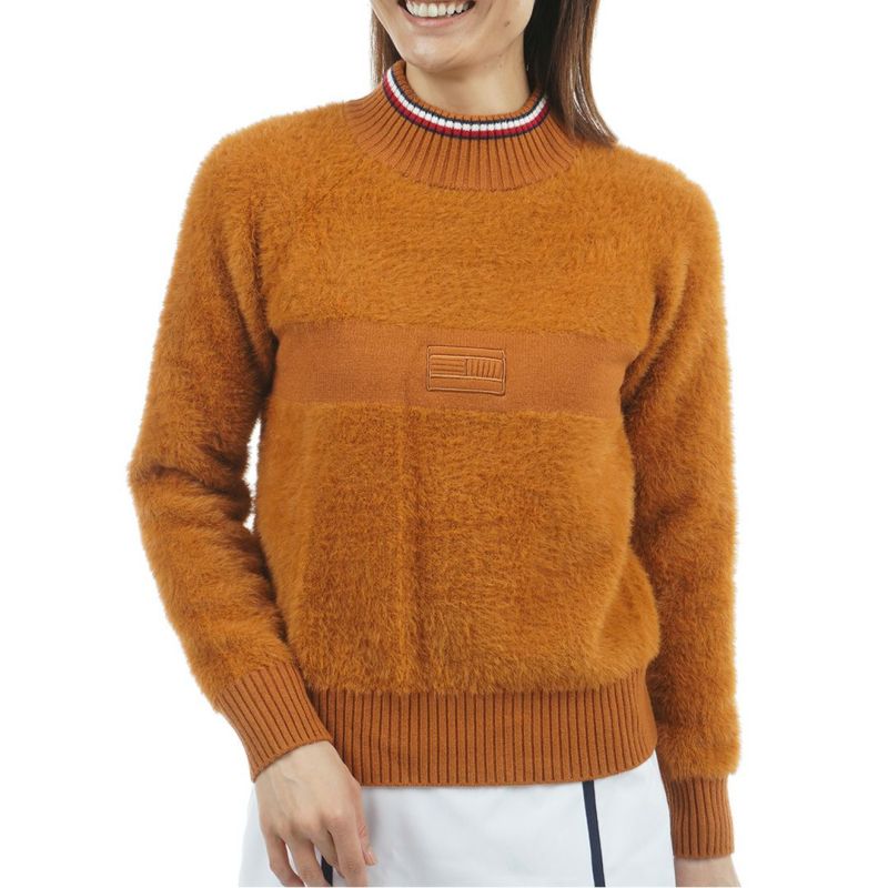 トミー ヒルフィガー ゴルフ Tommy Hilfiger Golf レディース レディース シャギー ハイネックニット THLA572 詳細4