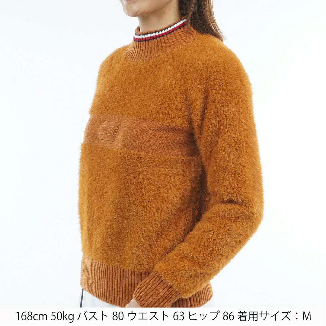 トミー ヒルフィガー ゴルフ Tommy Hilfiger Golf レディース レディース シャギー ハイネックニット THLA572 詳細5