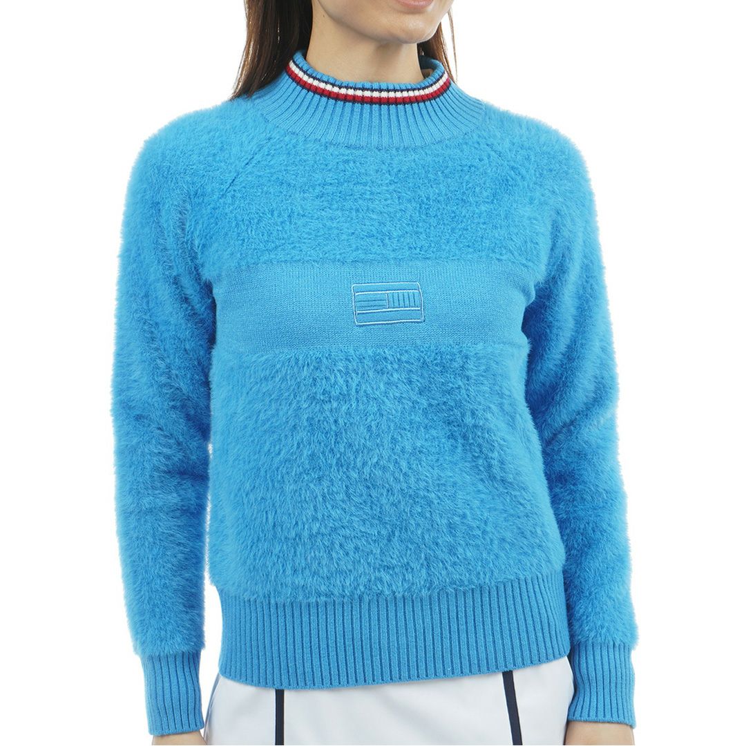 トミー ヒルフィガー ゴルフ Tommy Hilfiger Golf レディース レディース シャギー ハイネックニット THLA572 詳細10