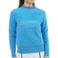 [トミーヒルフィガー]レディース シャギー ハイネックニット　アイスブルー
