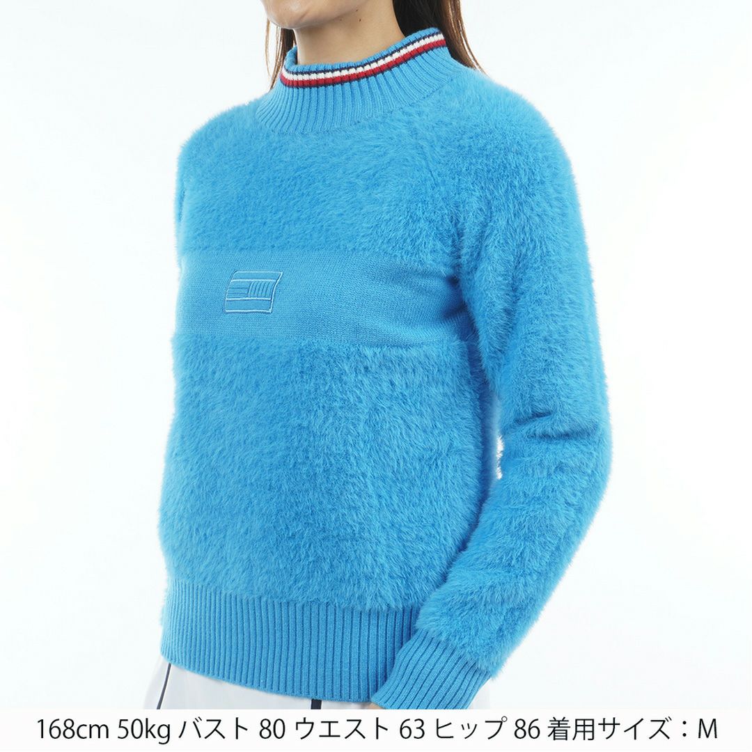 トミー ヒルフィガー ゴルフ Tommy Hilfiger Golf レディース レディース シャギー ハイネックニット THLA572 詳細11