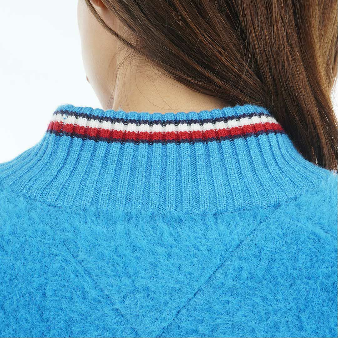 トミー ヒルフィガー ゴルフ Tommy Hilfiger Golf レディース レディース シャギー ハイネックニット THLA572 詳細16