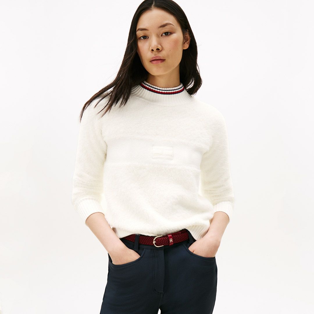 トミー ヒルフィガー ゴルフ Tommy Hilfiger Golf レディース レディース シャギー ハイネックニット THLA572 詳細23