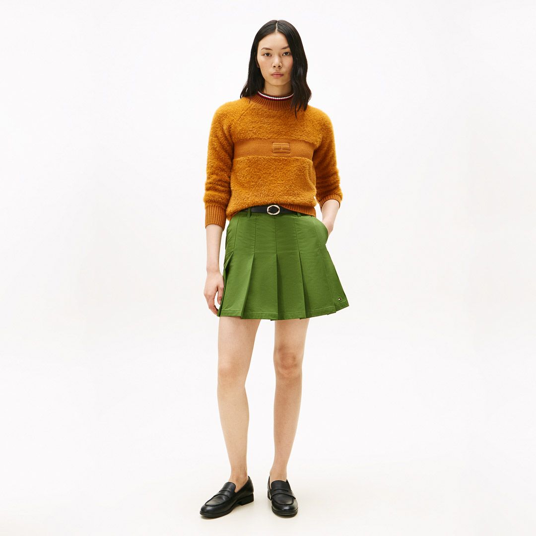 [トミーヒルフィガー]レディース シャギー ハイネックニット