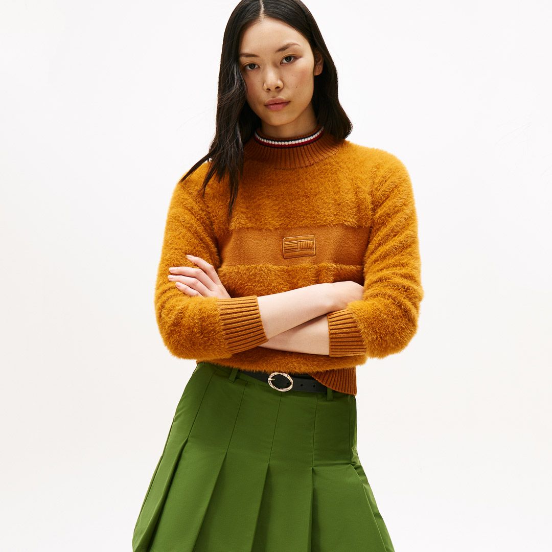 トミー ヒルフィガー ゴルフ Tommy Hilfiger Golf レディース レディース シャギー ハイネックニット THLA572 詳細26