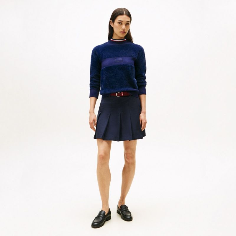 トミー ヒルフィガー ゴルフ Tommy Hilfiger Golf レディース レディース シャギー ハイネックニット THLA572 詳細27