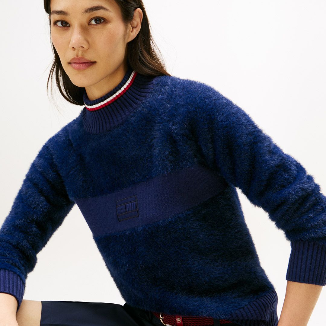 トミー ヒルフィガー ゴルフ Tommy Hilfiger Golf レディース レディース シャギー ハイネックニット THLA572 詳細29