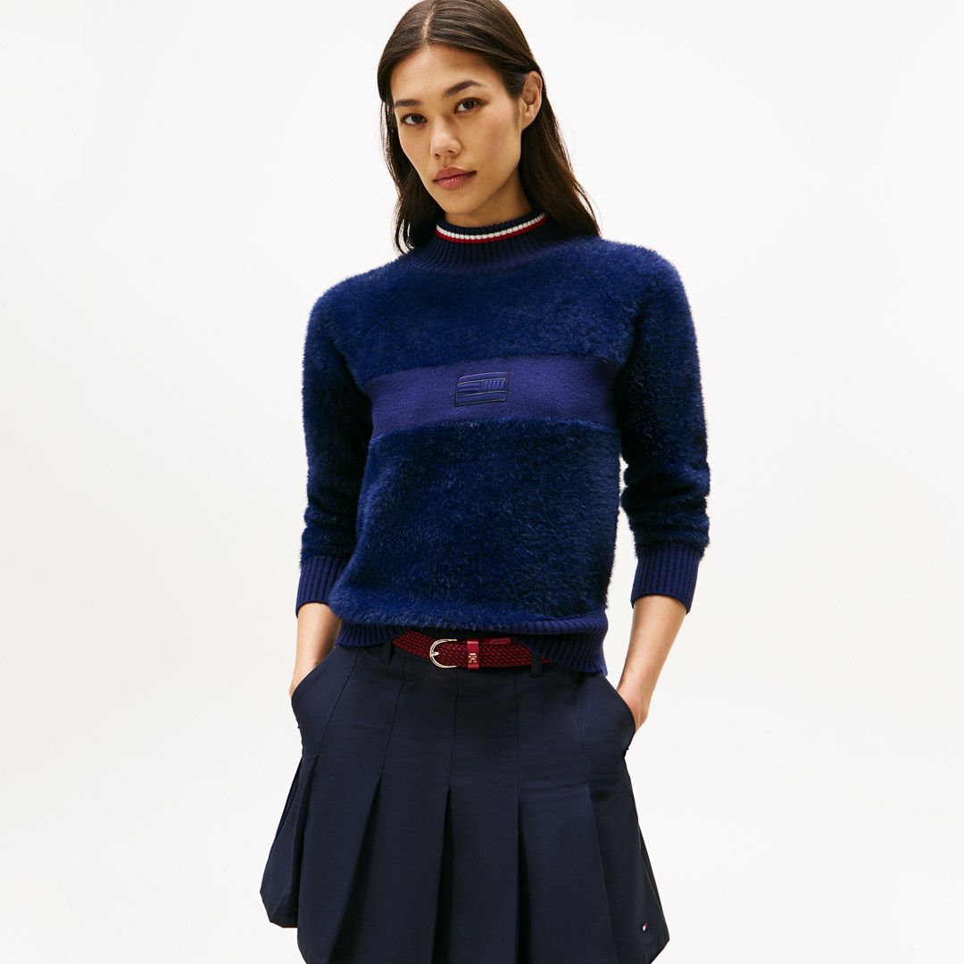 トミー ヒルフィガー ゴルフ Tommy Hilfiger Golf レディース レディース シャギー ハイネックニット THLA572 詳細30