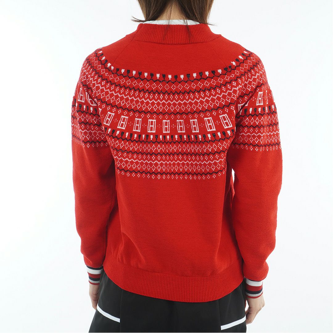 トミー ヒルフィガー ゴルフ Tommy Hilfiger Golf レディース レディース フェアアイル柄 ハイネックニット THLA573 詳細10