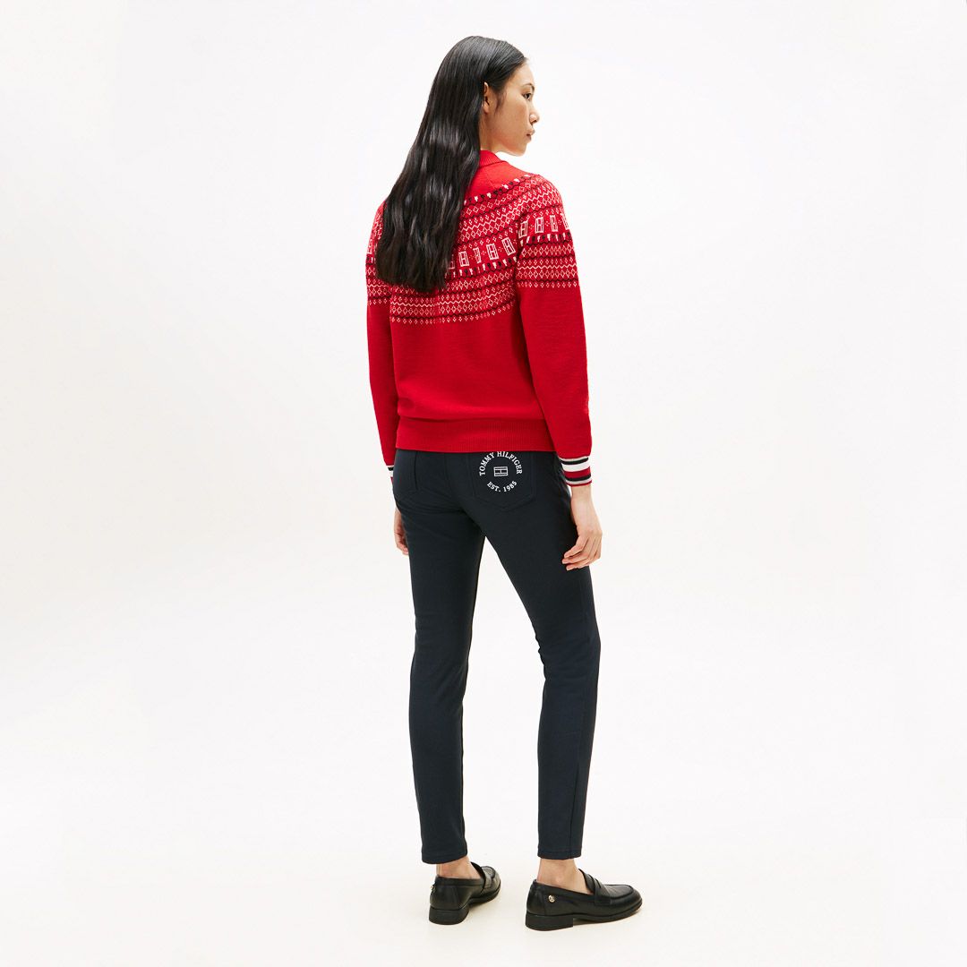 トミー ヒルフィガー ゴルフ Tommy Hilfiger Golf レディース レディース フェアアイル柄 ハイネックニット THLA573 詳細19