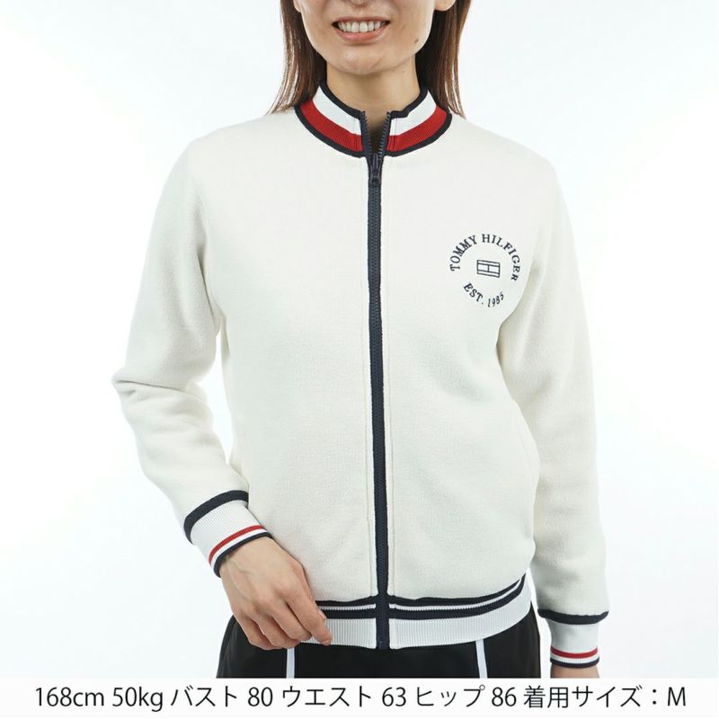 トミー ヒルフィガー ゴルフ Tommy Hilfiger Golf レディース レディース リバーシブル ニットジャケット THLA576 詳細2