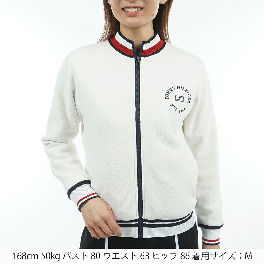 トミー ヒルフィガー ゴルフ Tommy Hilfiger Golf レディース レディース リバーシブル ニットジャケット THLA576 詳細2