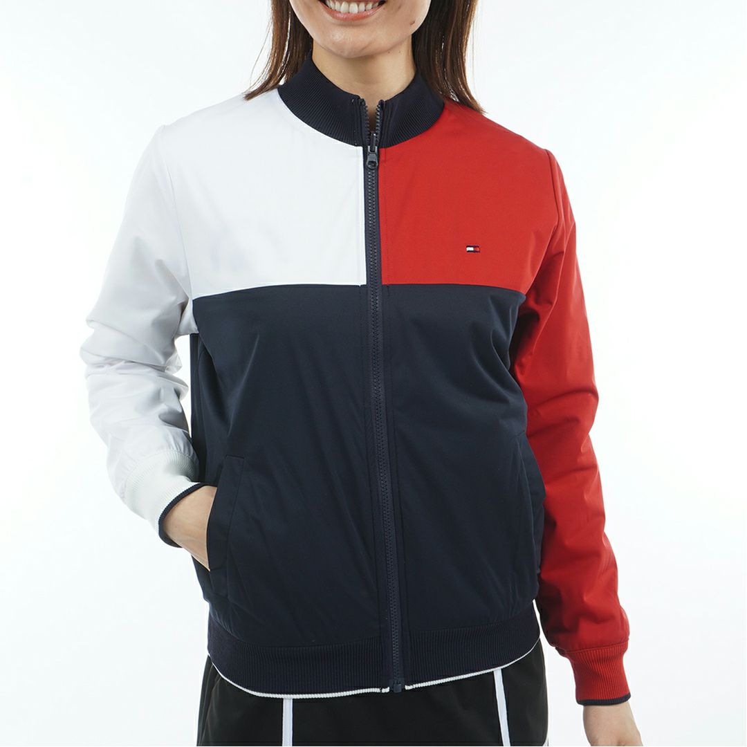 トミー ヒルフィガー ゴルフ Tommy Hilfiger Golf レディース レディース リバーシブル ニットジャケット THLA576 詳細5