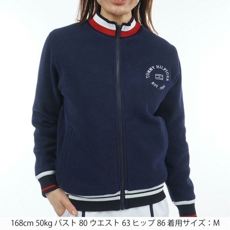 トミー ヒルフィガー ゴルフ Tommy Hilfiger Golf レディース レディース リバーシブル ニットジャケット THLA576 詳細9