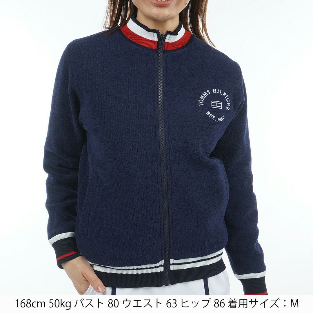 トミー ヒルフィガー ゴルフ Tommy Hilfiger Golf レディース レディース リバーシブル ニットジャケット THLA576 詳細9