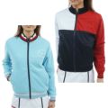 [トミーヒルフィガー]レディース リバーシブル ニットジャケット　サックス