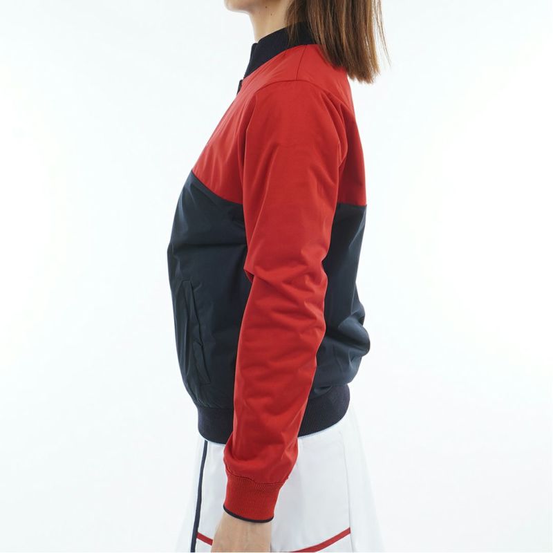 [トミーヒルフィガー]レディース リバーシブル ニットジャケット　サックス