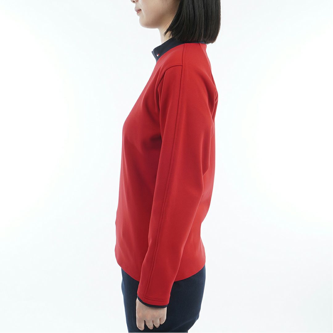 トミー ヒルフィガー ゴルフ Tommy Hilfiger Golf レディース レディース サークルロゴ 長袖モックネックシャツ THLA578 詳細12