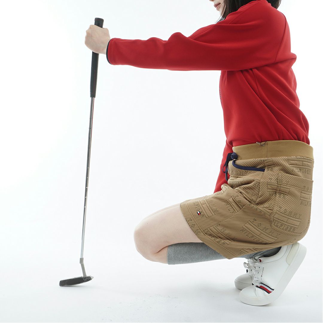 トミー ヒルフィガー ゴルフ Tommy Hilfiger Golf レディース レディース キルトジャガード スカート THLA579 詳細9