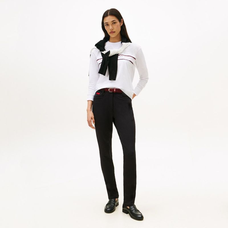 TOMMY HILFIGER GOLF レディース ロングパンツ ブラック