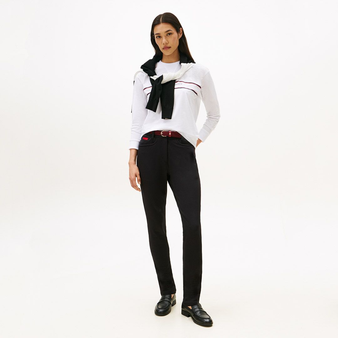 TOMMY HILFIGER GOLF レディース ロングパンツ ブラック