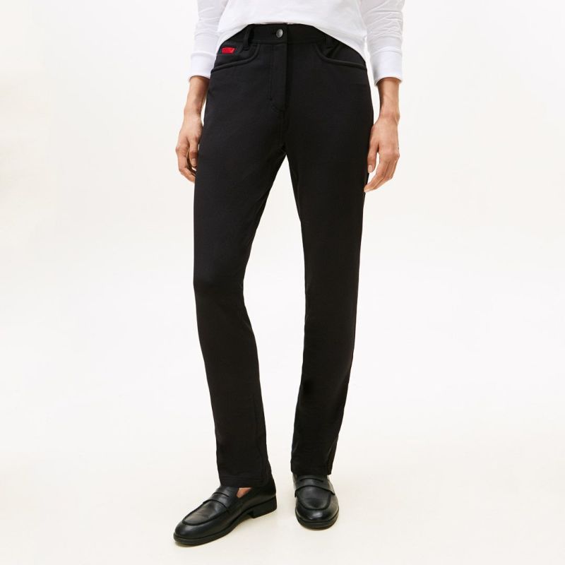 TOMMY HILFIGER GOLF レディース ロングパンツ ブラック