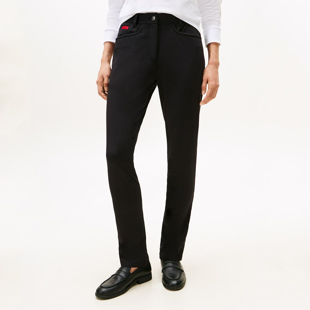 トミー ヒルフィガー ゴルフ Tommy Hilfiger Golf レディース レディース 裏フリ-ス ロングパンツ THLA580 詳細18