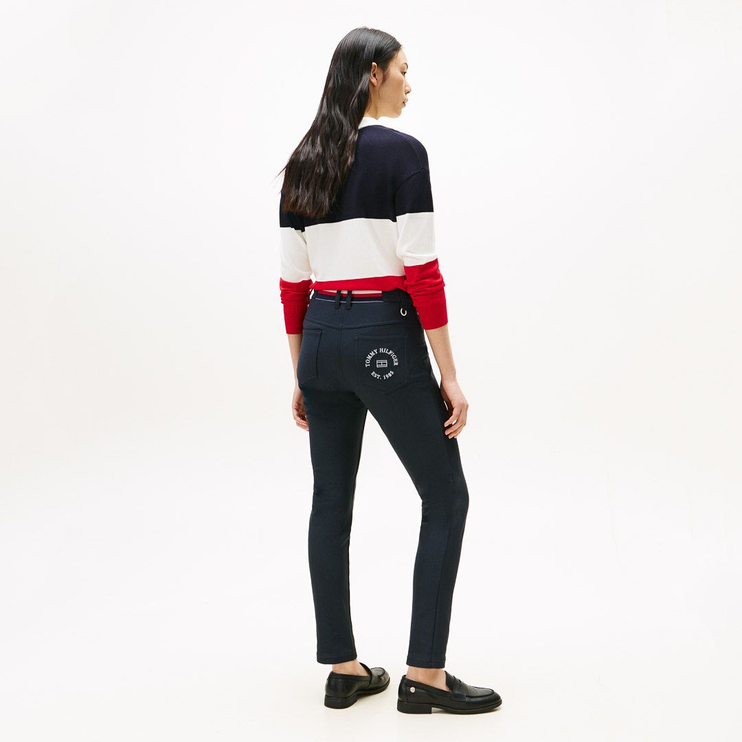 トミー ヒルフィガー ゴルフ Tommy Hilfiger Golf レディース レディース 裏フリ-ス ロングパンツ THLA580 詳細20