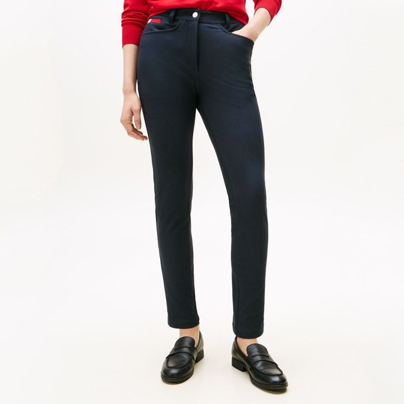 TOMMY HILFIGER GOLF レディース ロングパンツ ネイビー