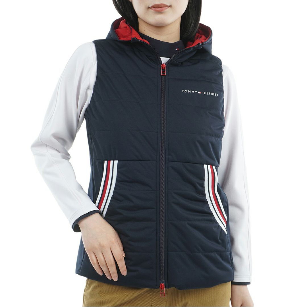 トミー ヒルフィガー ゴルフ Tommy Hilfiger Golf レディース レディース 中綿 キルトベスト THLA581 詳細7