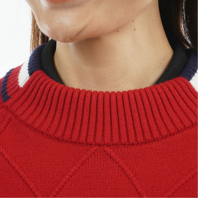 トミー ヒルフィガー ゴルフ Tommy Hilfiger Golf レディース レディース マシュマロタッチ ケーブル柄  ハイネックニット THLA582 詳細17