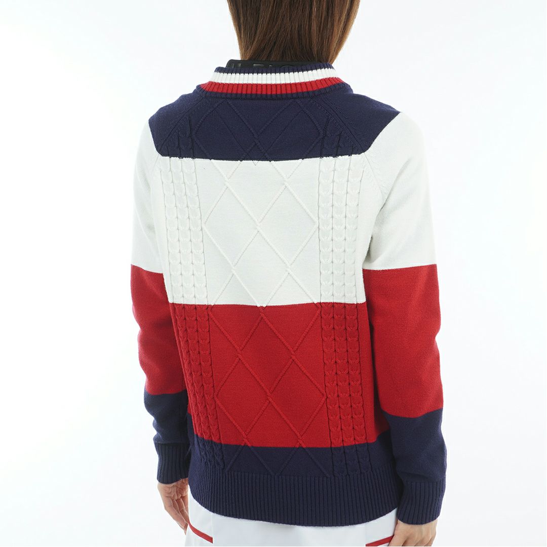 トミー ヒルフィガー ゴルフ Tommy Hilfiger Golf レディース レディース マシュマロタッチ ケーブル柄  ハイネックニット THLA582 詳細22