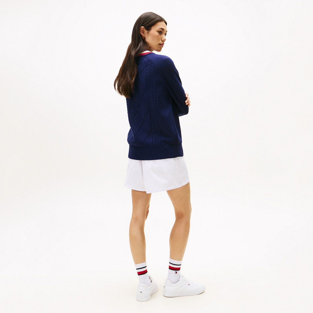 トミー ヒルフィガー ゴルフ Tommy Hilfiger Golf レディース レディース マシュマロタッチ ケーブル柄  ハイネックニット THLA582 詳細28