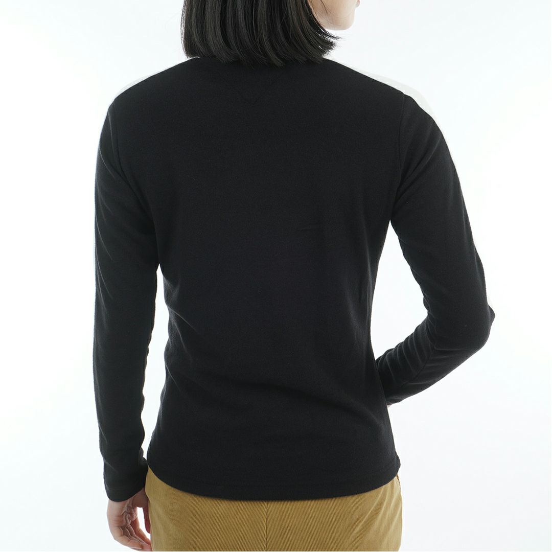 トミー ヒルフィガー ゴルフ Tommy Hilfiger Golf レディース レディース 長袖ライン モックネックシャツ THLA583 詳細7