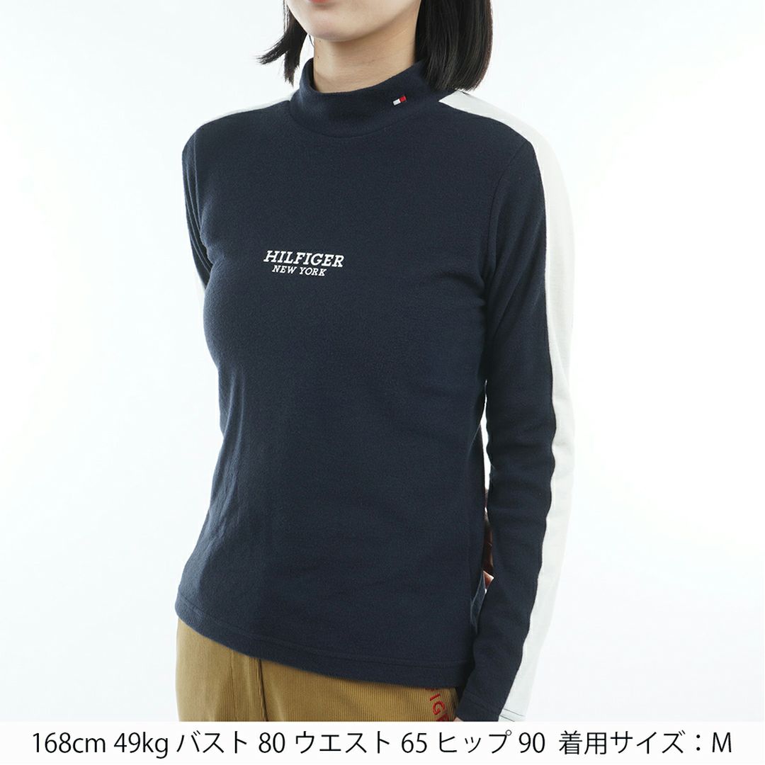 トミー ヒルフィガー ゴルフ Tommy Hilfiger Golf レディース レディース 長袖ライン モックネックシャツ THLA583 詳細14