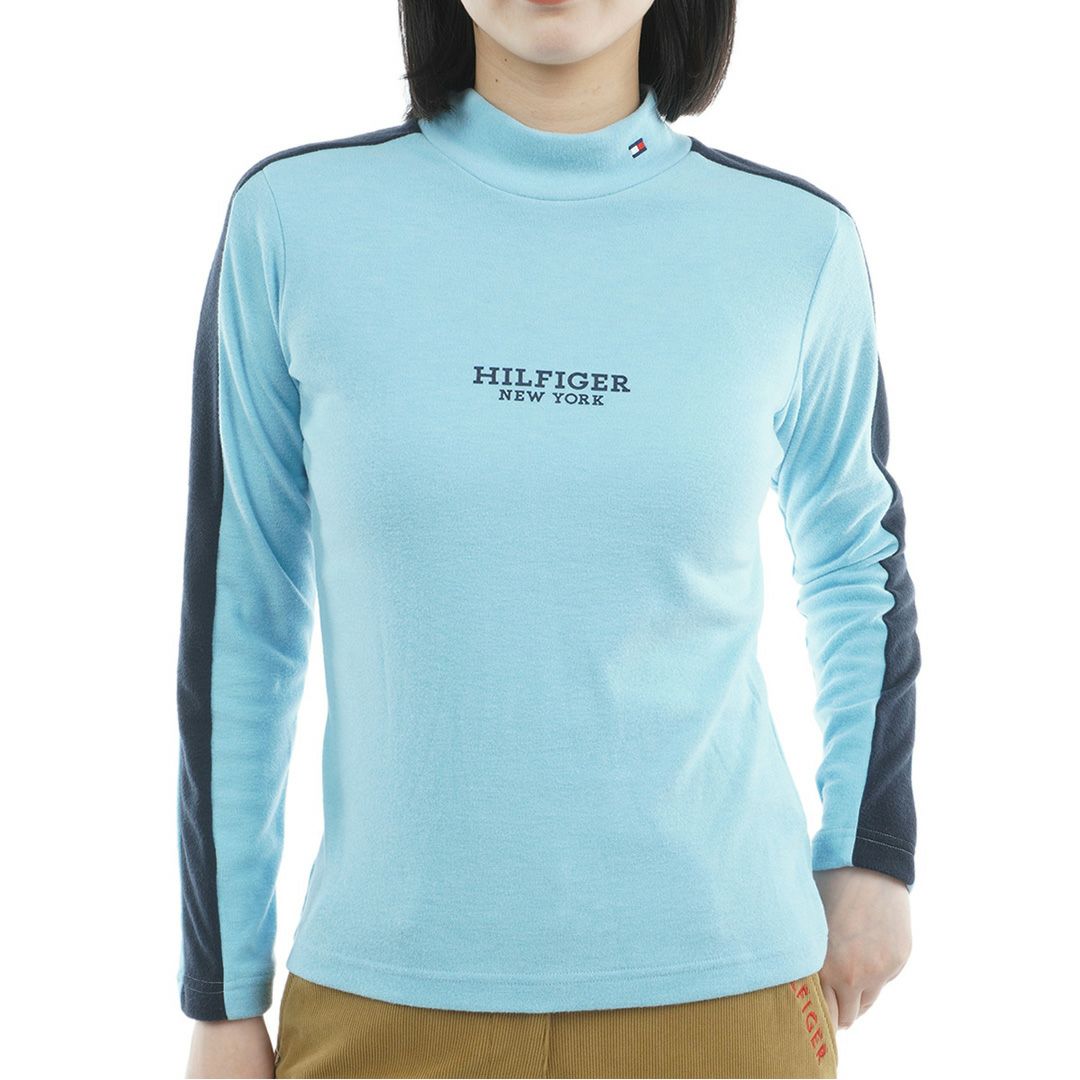トミー ヒルフィガー ゴルフ Tommy Hilfiger Golf レディース レディース 長袖ライン モックネックシャツ THLA583 詳細16