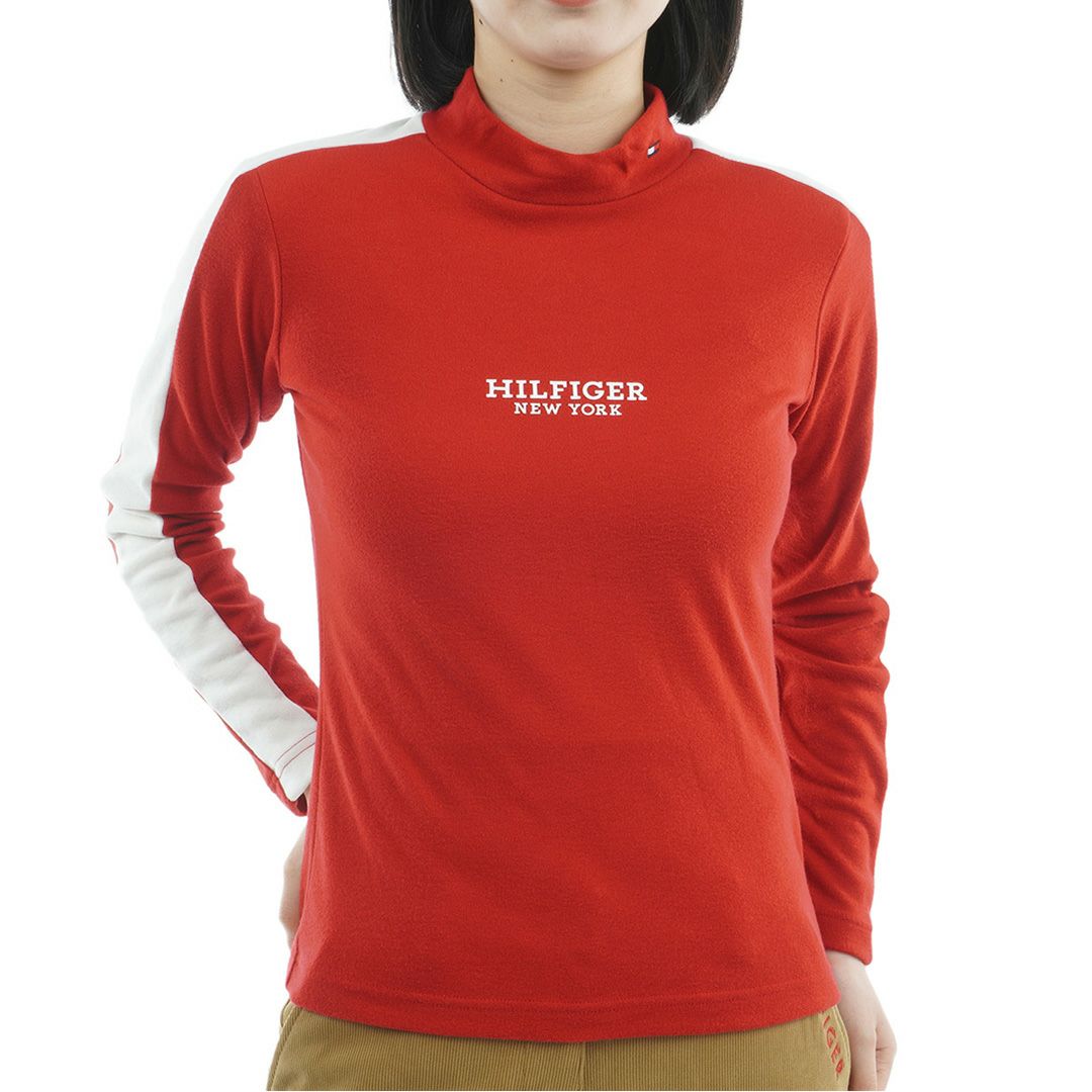 トミー ヒルフィガー ゴルフ Tommy Hilfiger Golf レディース レディース 長袖ライン モックネックシャツ THLA583 詳細19