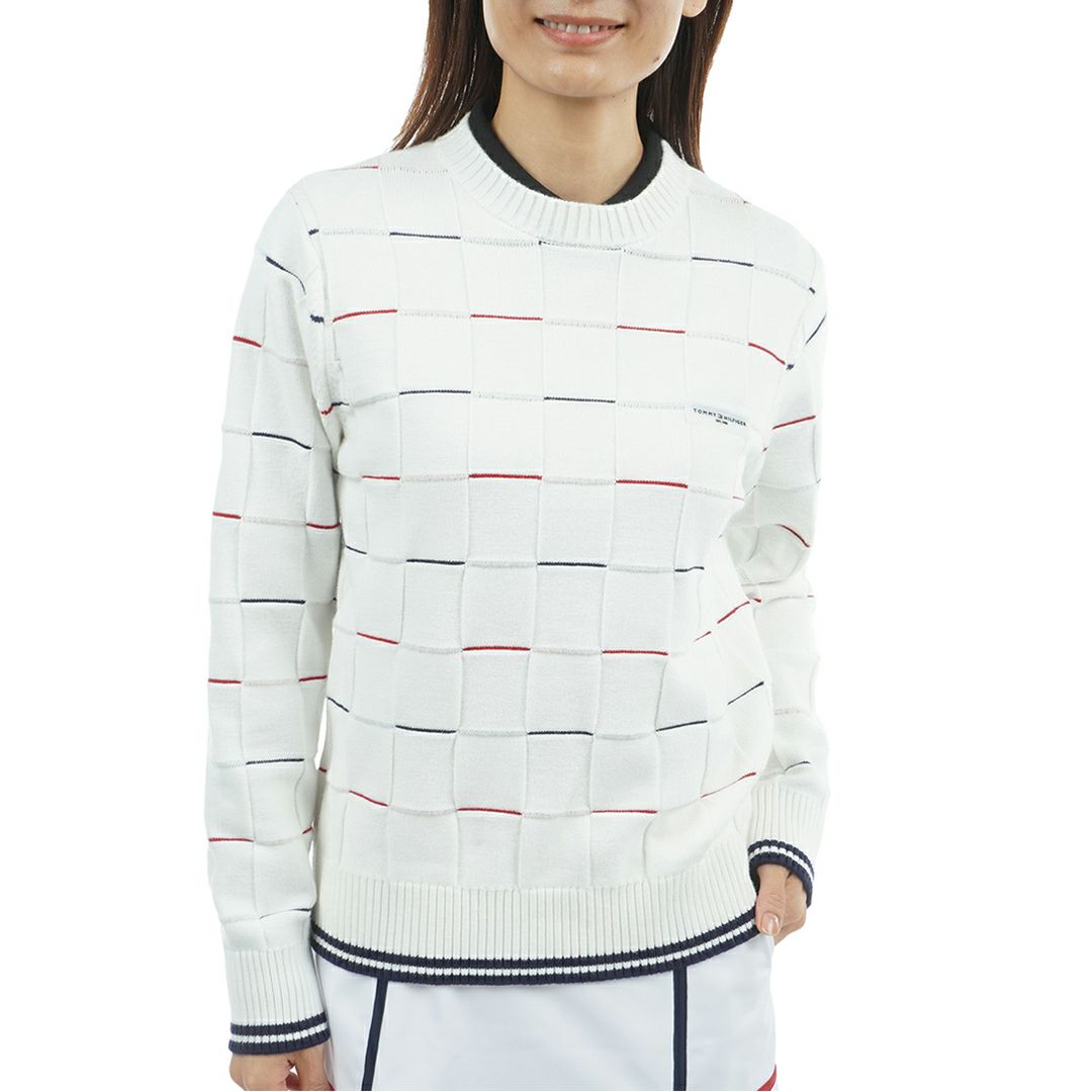 トミー ヒルフィガー ゴルフ Tommy Hilfiger Golf レディース レディース マシュマロタッチ クルーネックニット THLA584 詳細1