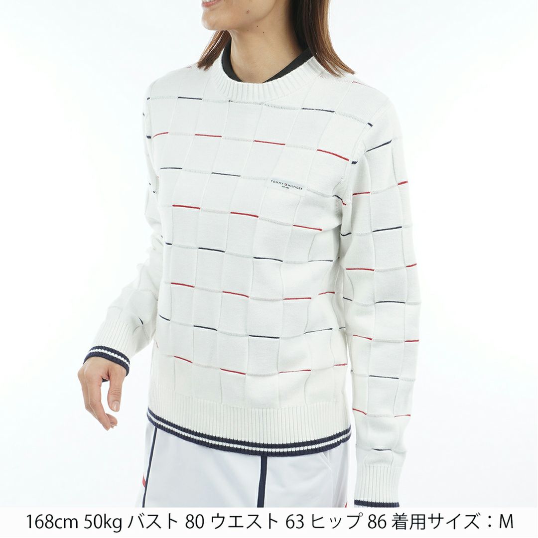 トミー ヒルフィガー ゴルフ Tommy Hilfiger Golf レディース レディース マシュマロタッチ クルーネックニット THLA584 詳細2