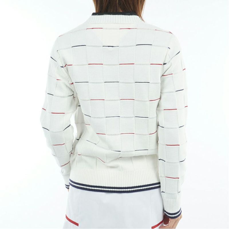 [トミーヒルフィガー]レディース マシュマロタッチ クルーネックニット　ホワイト