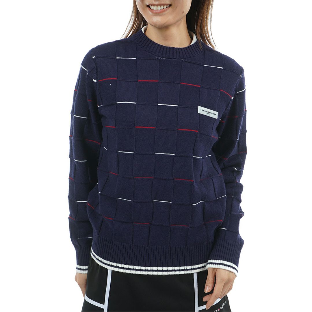 トミー ヒルフィガー ゴルフ Tommy Hilfiger Golf レディース レディース マシュマロタッチ クルーネックニット THLA584 詳細4