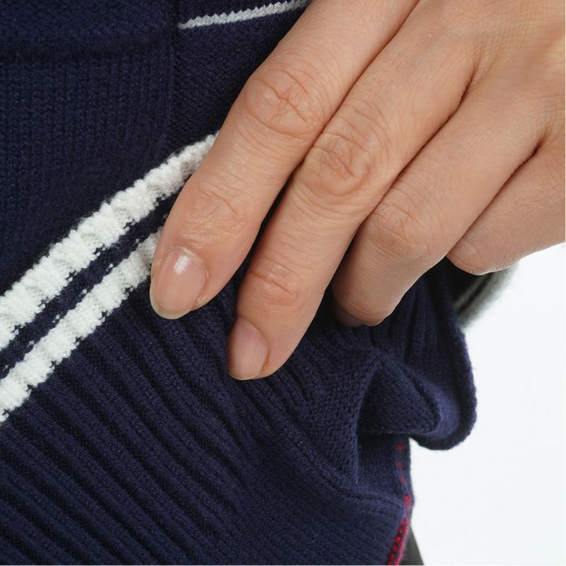 [トミーヒルフィガー]レディース マシュマロタッチ クルーネックニット　ネイビー