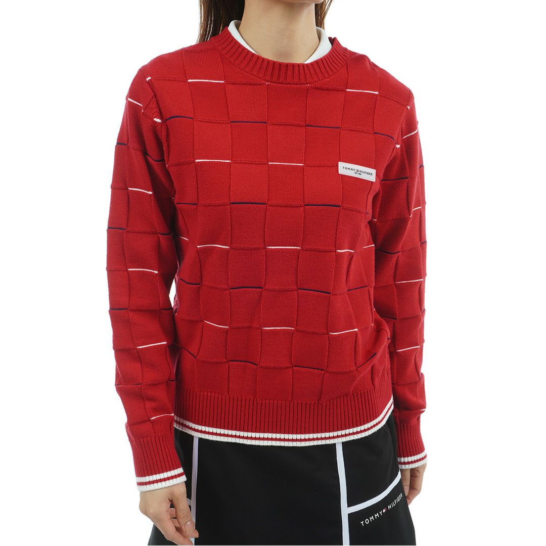 トミー ヒルフィガー ゴルフ Tommy Hilfiger Golf レディース レディース マシュマロタッチ クルーネックニット THLA584 詳細13
