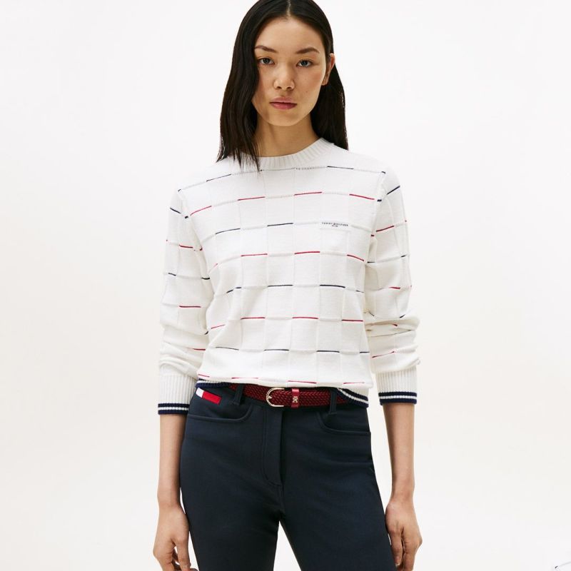 トミー ヒルフィガー ゴルフ Tommy Hilfiger Golf レディース レディース マシュマロタッチ クルーネックニット THLA584 詳細19