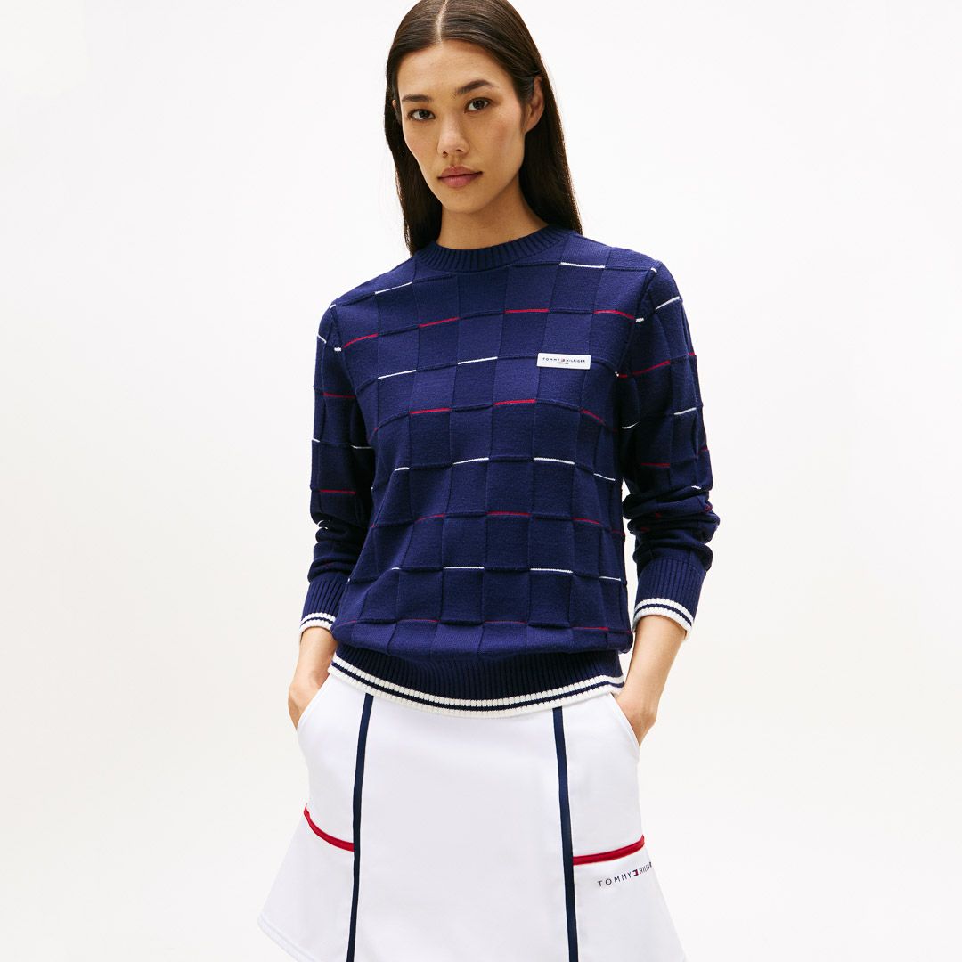 トミー ヒルフィガー ゴルフ Tommy Hilfiger Golf レディース レディース マシュマロタッチ クルーネックニット THLA584 詳細23