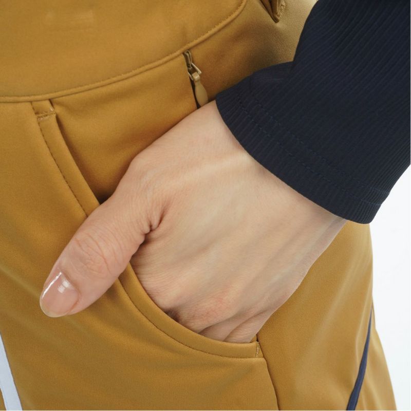 [トミーヒルフィガー]レディース ウインドプルーフ スカ-ト　キャメル