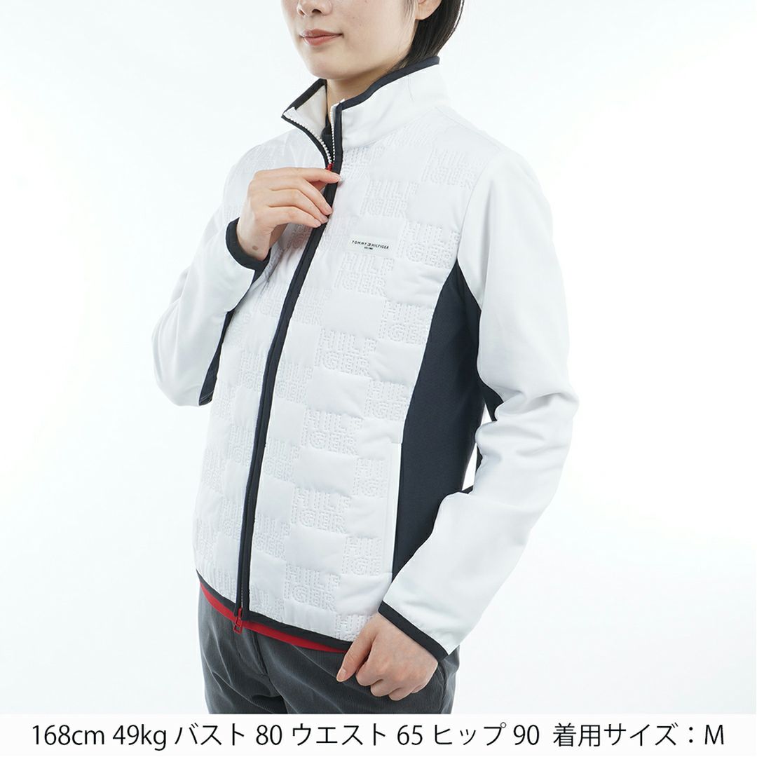 トミー ヒルフィガー ゴルフ Tommy Hilfiger Golf レディース レディース ロゴキルト パテッドジャケット THLA586 詳細2